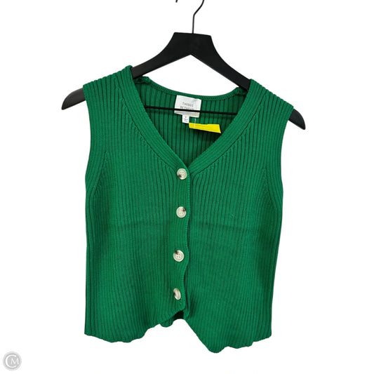 Vest Sweater By Cmc In Green, Size: S