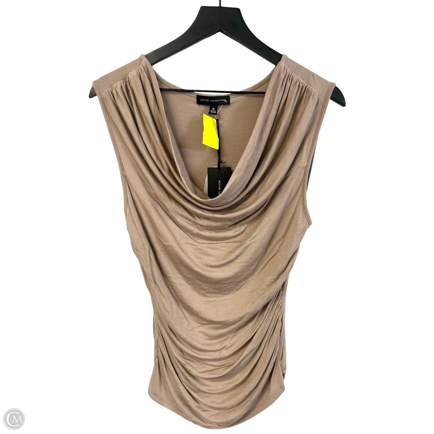 Top Sleeveless By Clothes Mentor In Tan, Size: M
