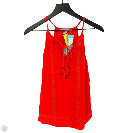 Top Sleeveless By Daniel Rainn In Red, Size: S