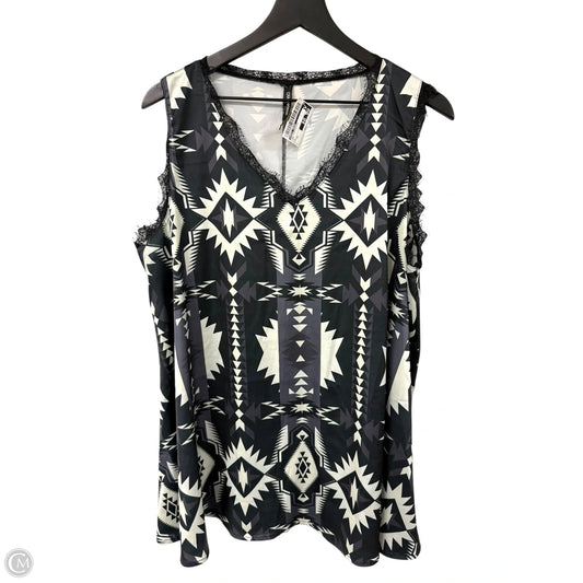 Top Sleeveless By Crazy Train In Grey, Size: Xl