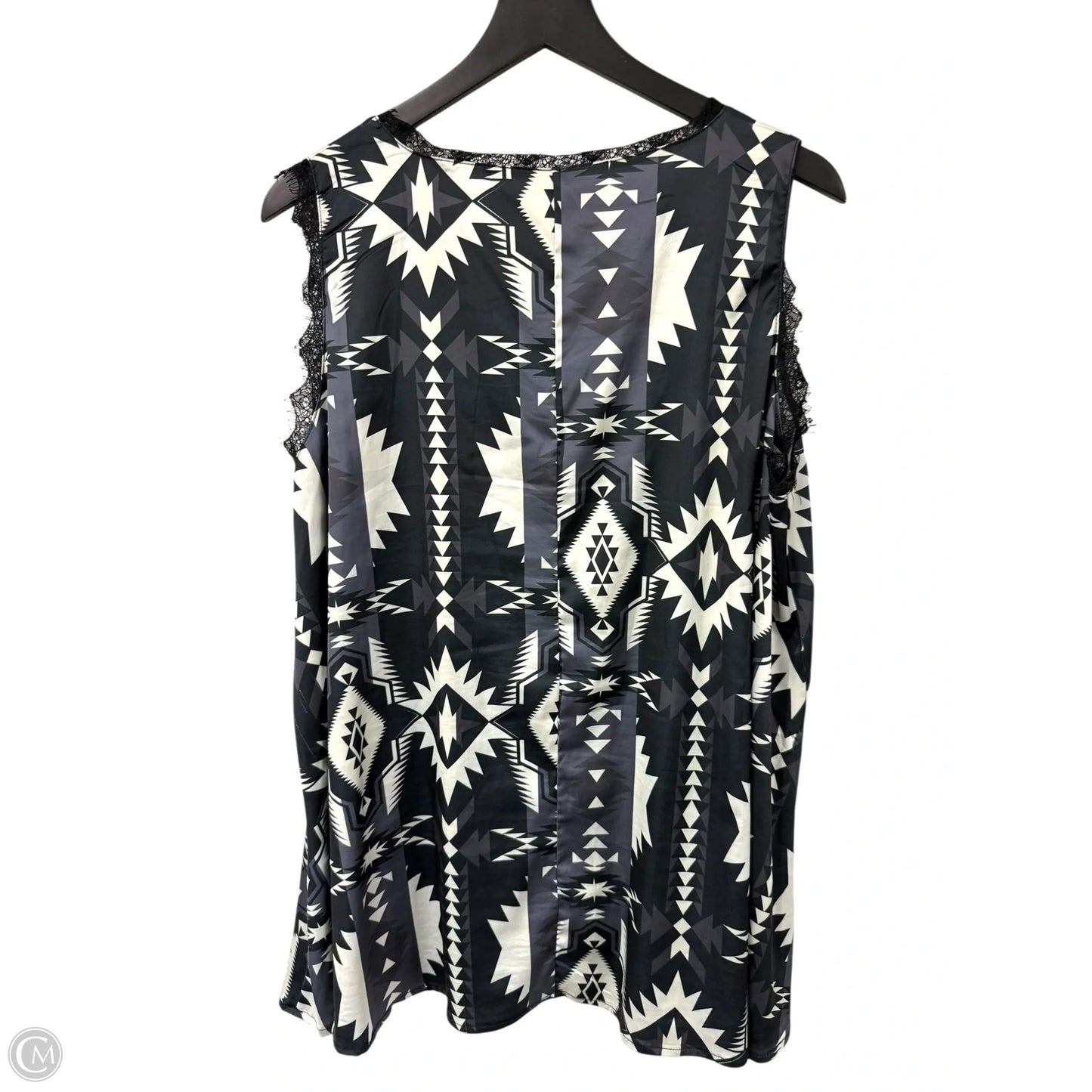 Top Sleeveless By Crazy Train In Grey, Size: Xl