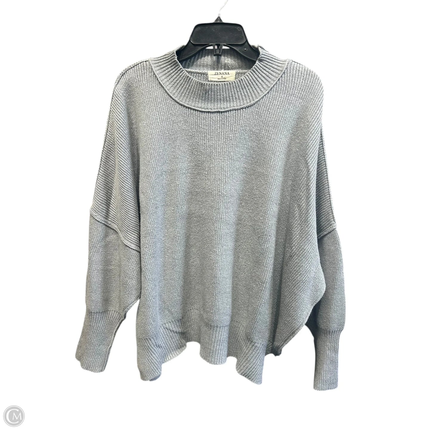 Sweater By Zenana In Grey, Size: S