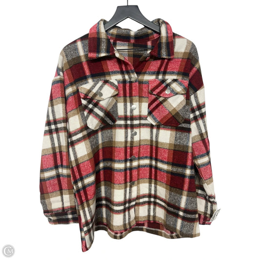 Jacket Shirt By Cme In Plaid Pattern, Size: Xl