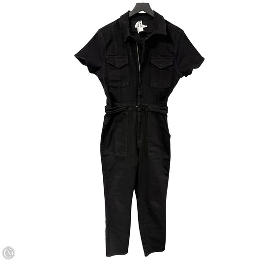 Jumpsuit By Good American In Black Denim, Size: Xl
