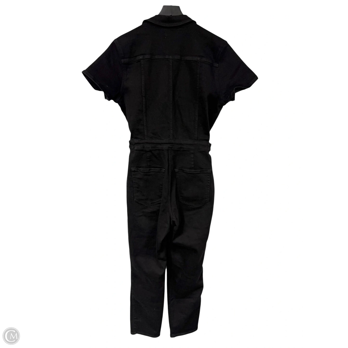 Jumpsuit By Good American In Black Denim, Size: Xl