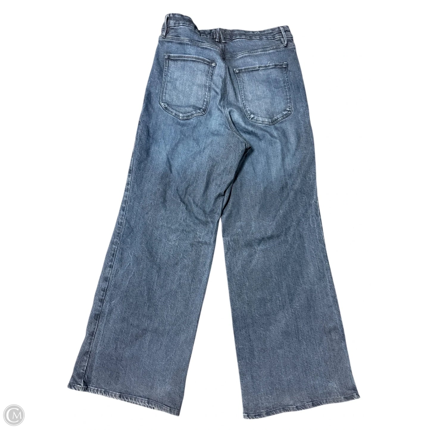 Jeans Wide Leg By Good American In Blue Denim, Size: 16