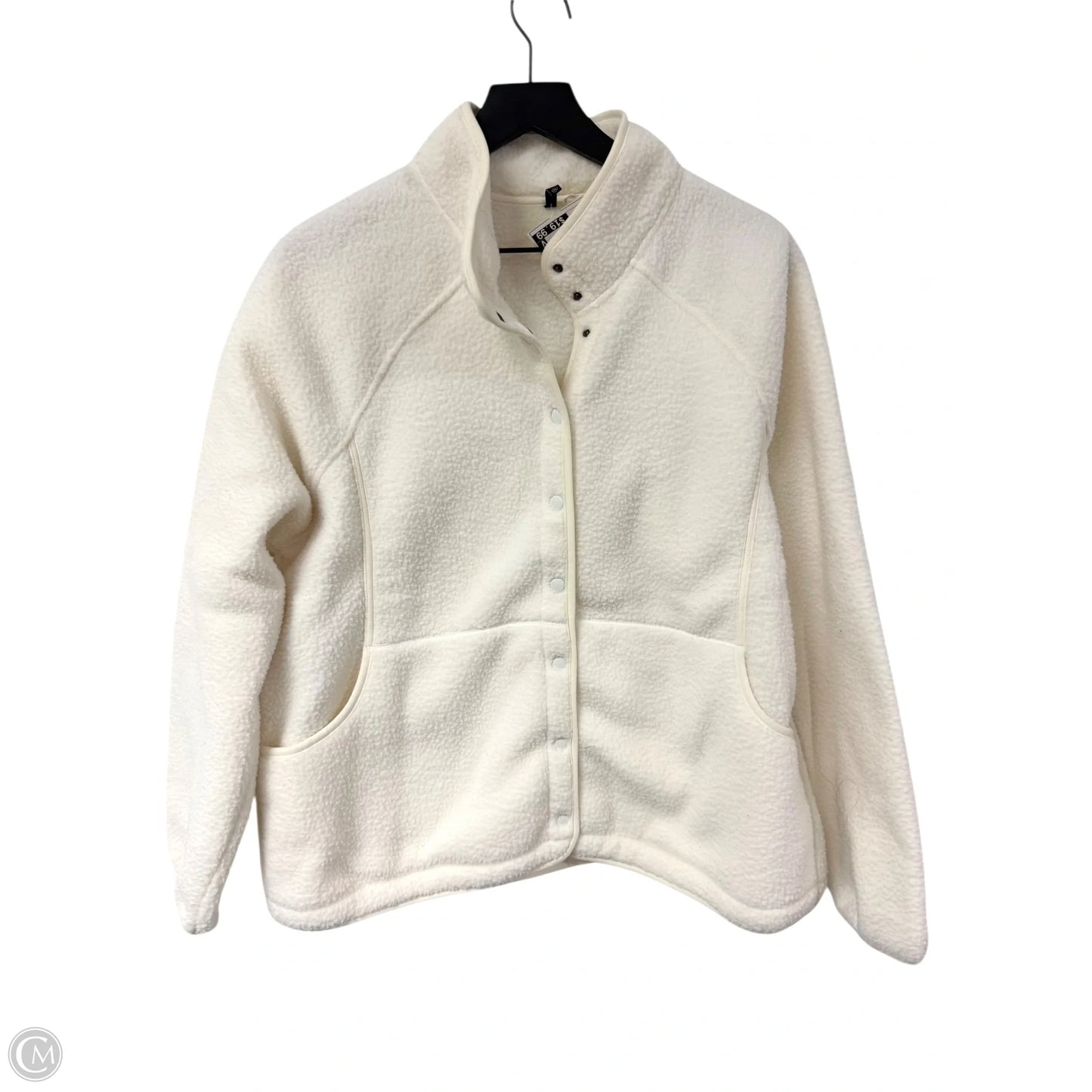 Jacket Faux Fur & Sherpa By Clothes Mentor In White, Size: Xl