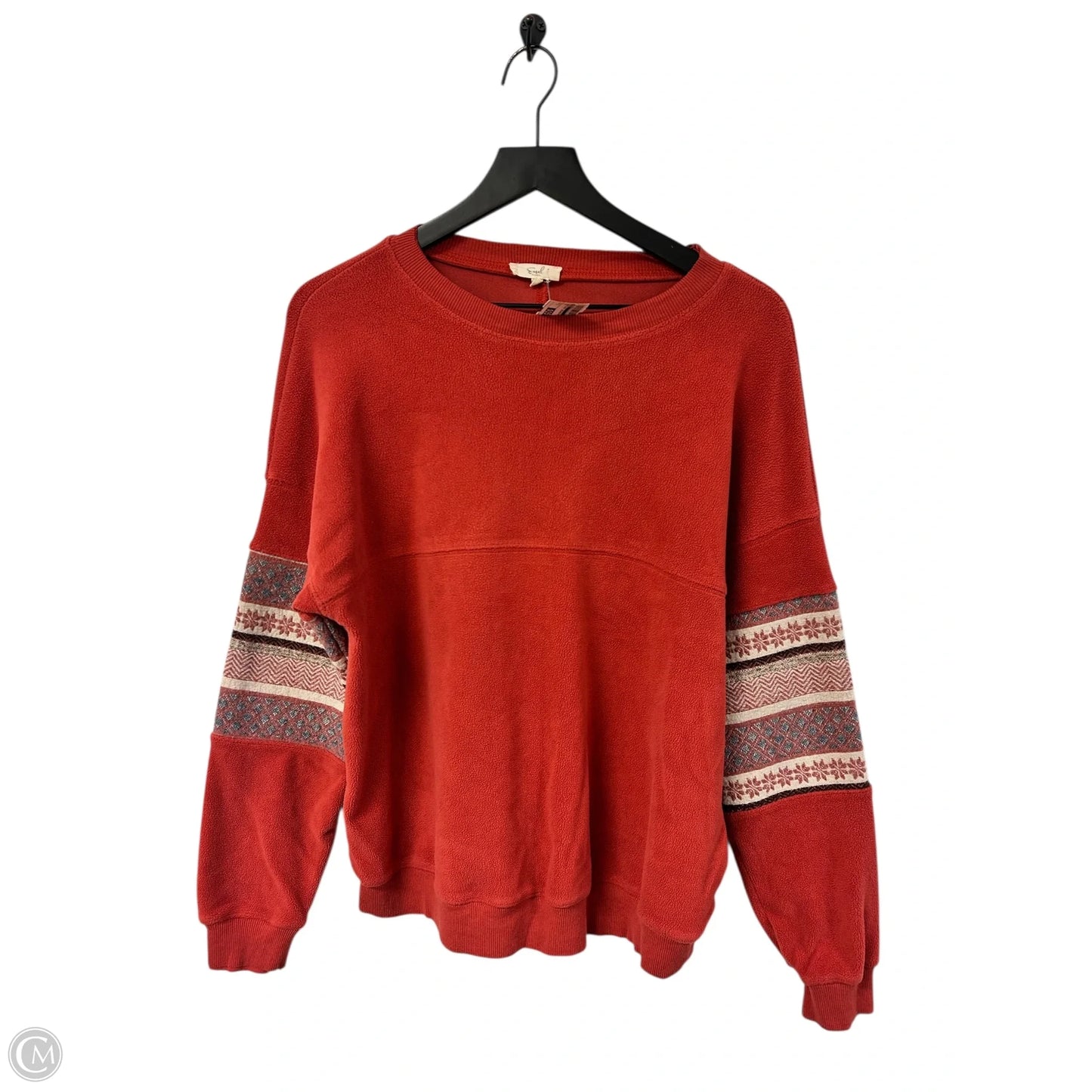 Sweatshirt Crewneck By Easel In Red, Size: S
