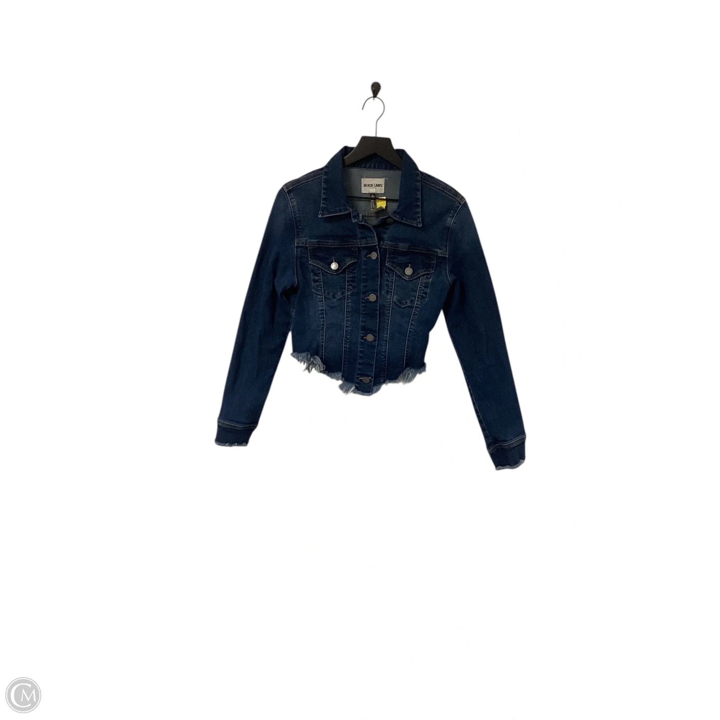 Jacket Denim By Black Label In Blue Denim, Size: S