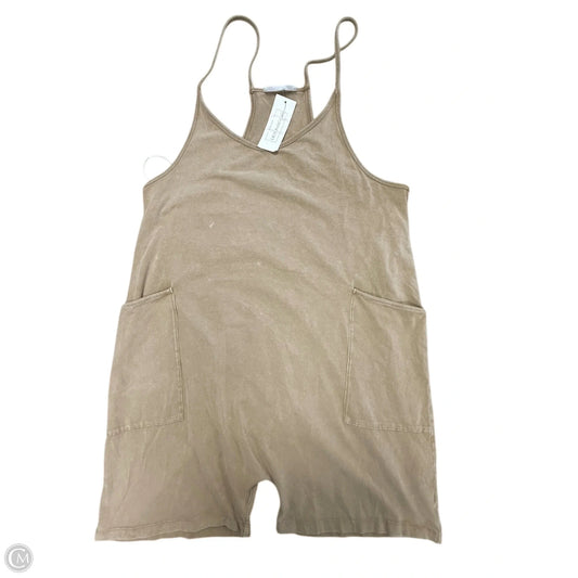 Romper By Double Zero In Brown, Size: L