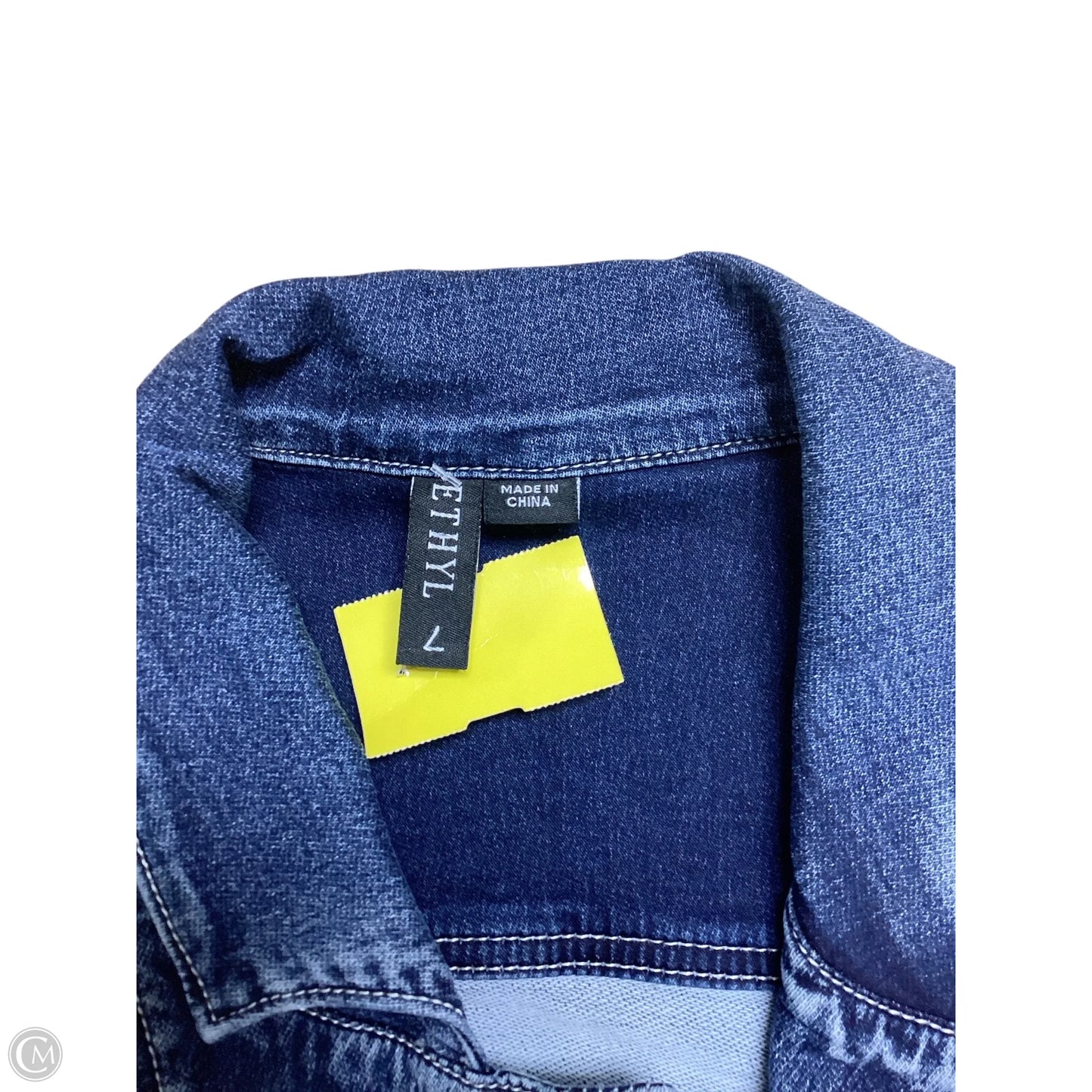 Jacket Denim By Ethyl In Blue Denim, Size: L