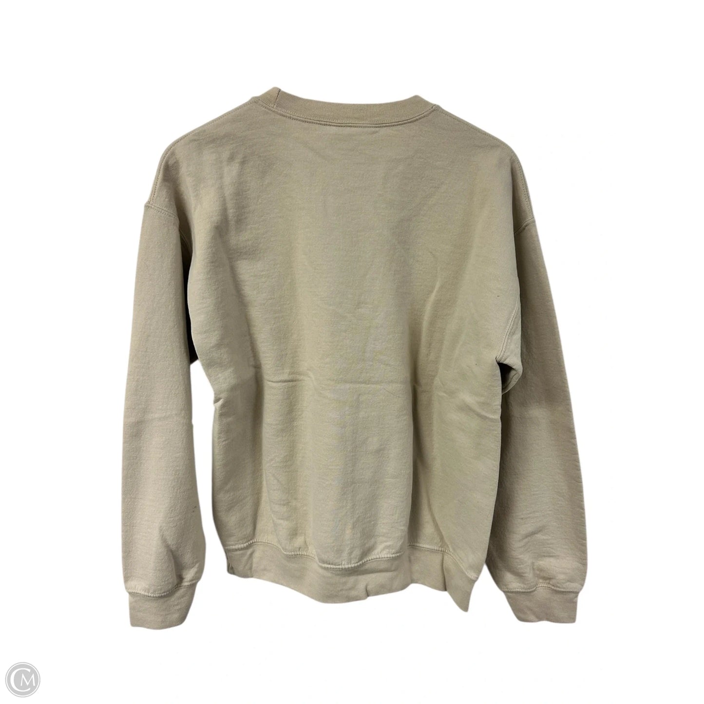 Sweatshirt Crewneck By Gildan In Tan, Size: M