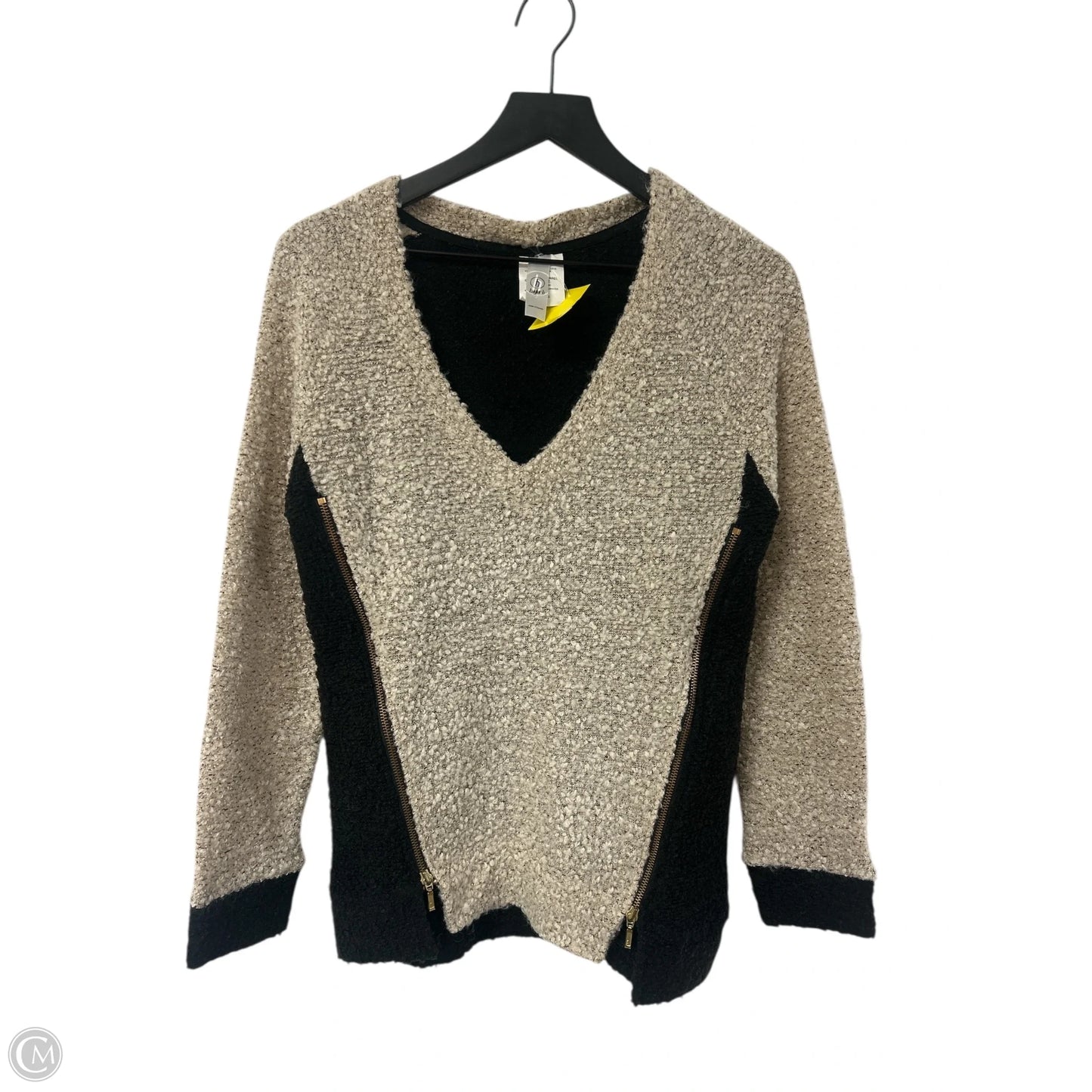 Sweater By Clothes Mentor In Black & Grey, Size: S