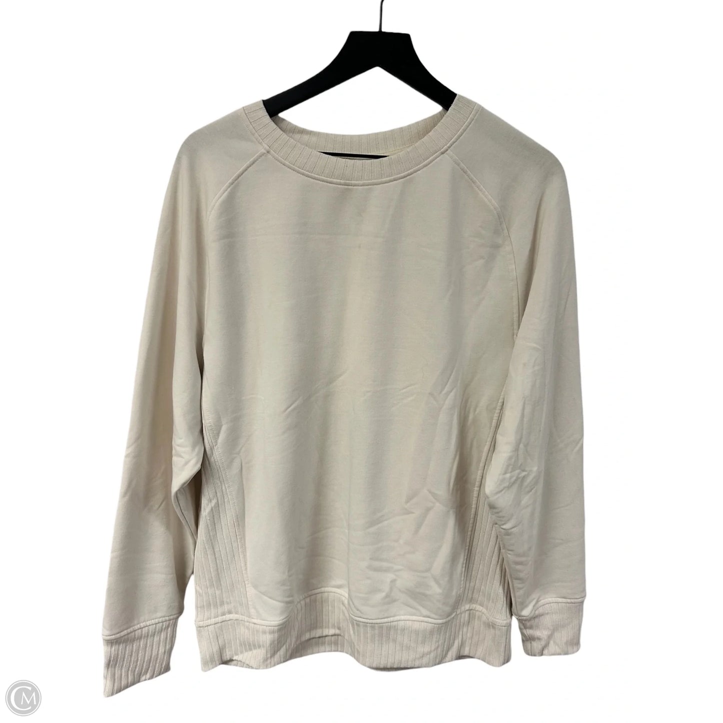 Sweatshirt Crewneck By Jockey In Ivory, Size: M