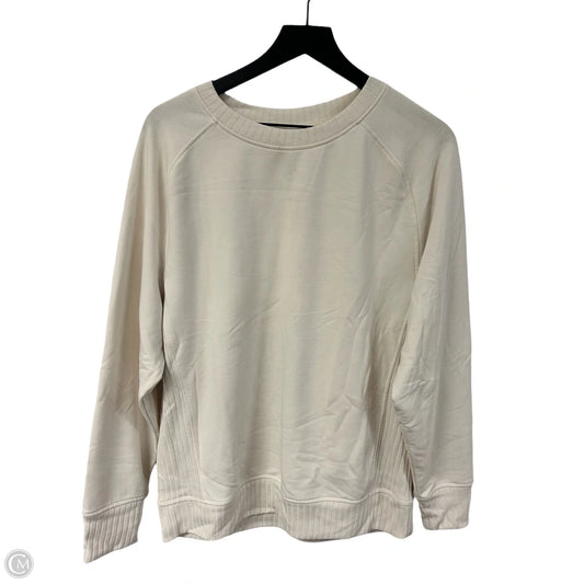 Sweatshirt Crewneck By Jockey In Ivory, Size: M