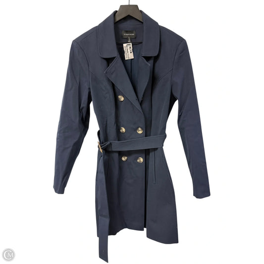 Coat Trench Coat By 41 Hawthorn In Blue, Size: L