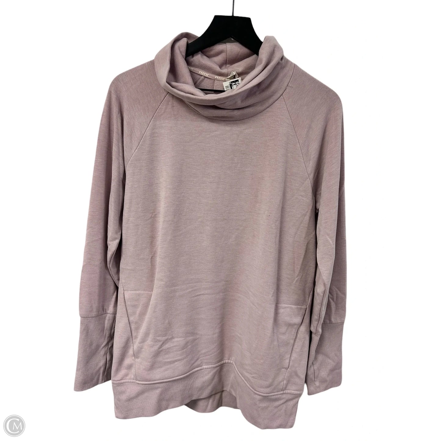 Athletic Sweatshirt Collar By Rbx In Pink, Size: M