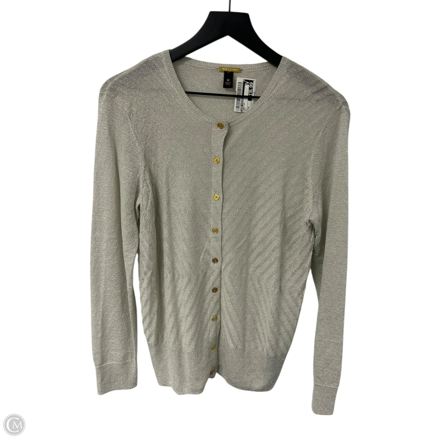 Cardigan By Dana Buchman In Grey, Size: M