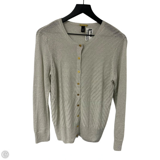 Cardigan By Dana Buchman In Grey, Size: M