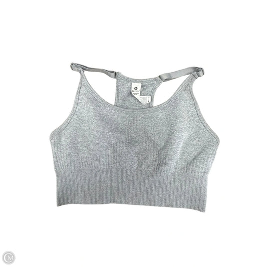 Athletic Bra By 90 Degrees By Reflex In Grey, Size: M