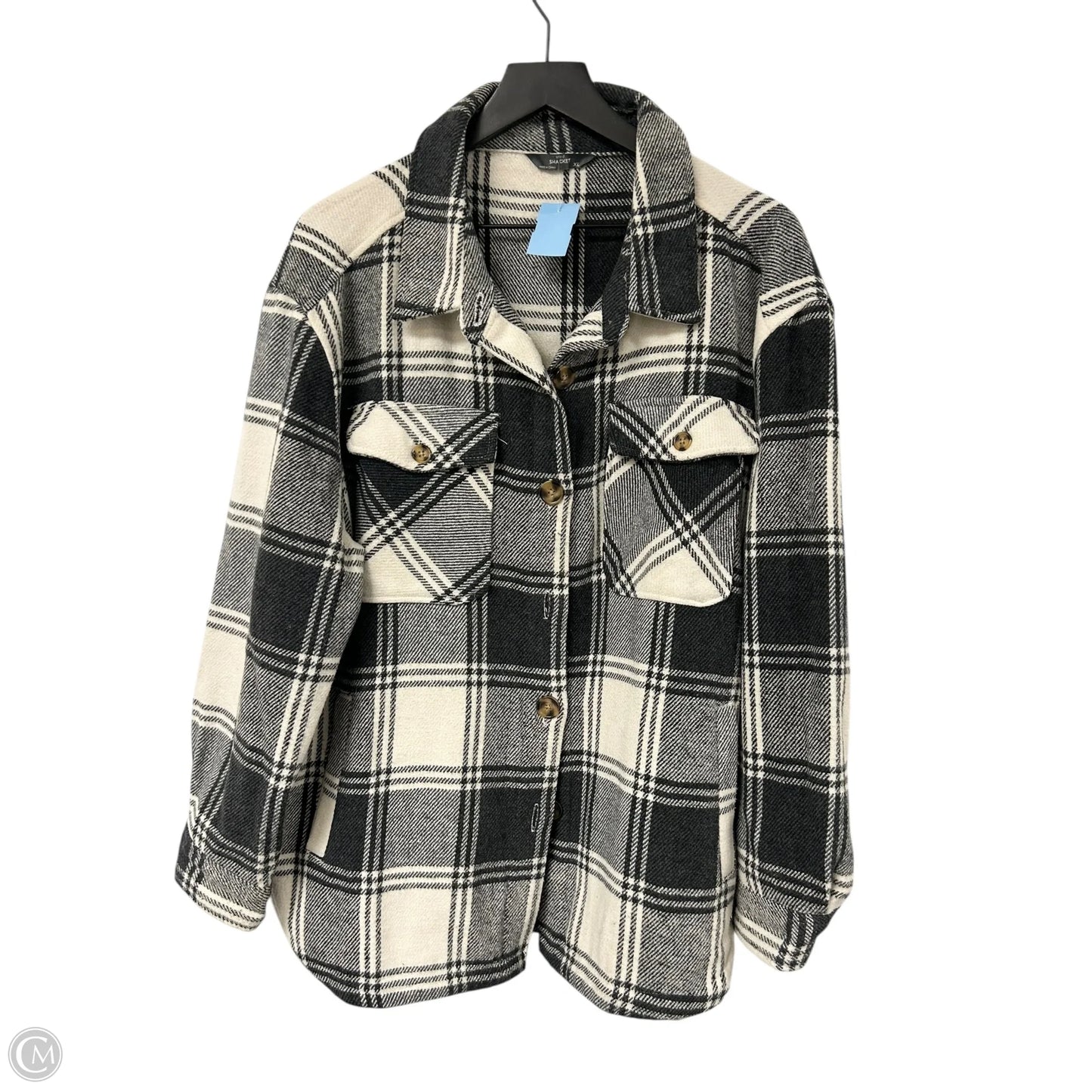 Jacket Shirt By Members Mark In Grey, Size: Xl