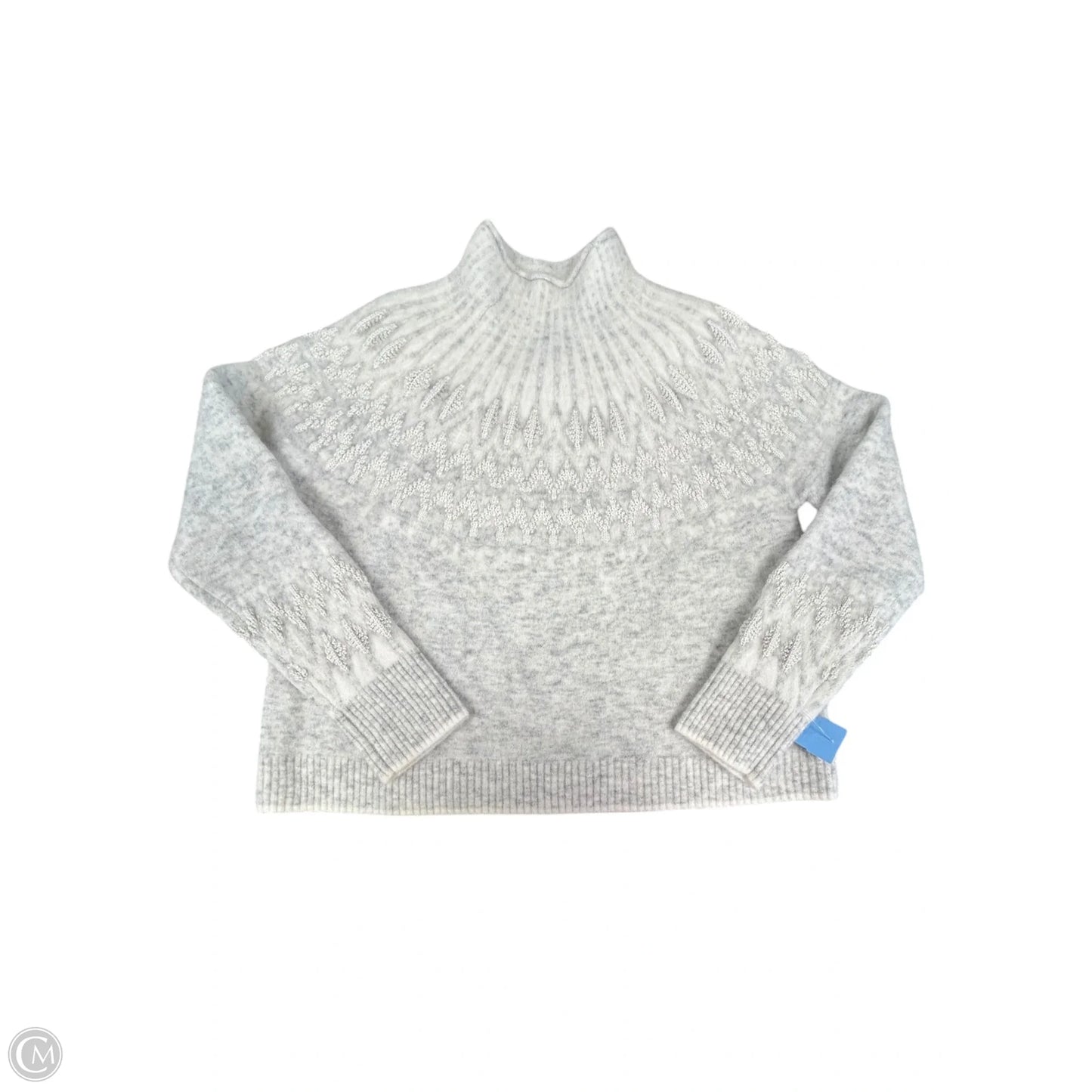 Sweater By Lululemon In Grey & White, Size: S