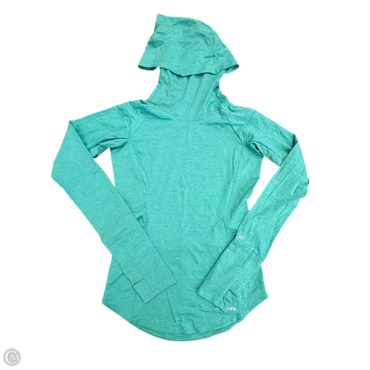 Athletic Top Long Sleeve Hoodie By Cmb In Aqua, Size: Xs