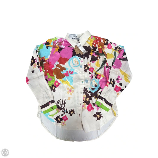 Blouse Long Sleeve By Conditions Apply In Multi-colored, Size: S