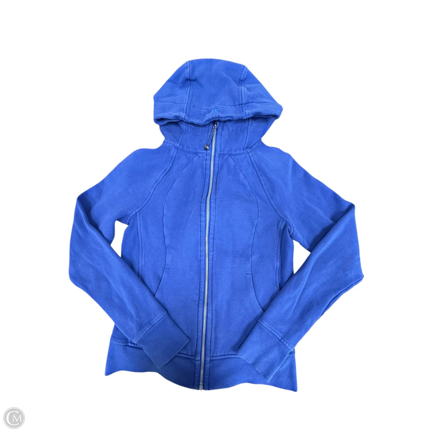Athletic Sweatshirt Hoodie By Lululemon In Blue, Size: 6