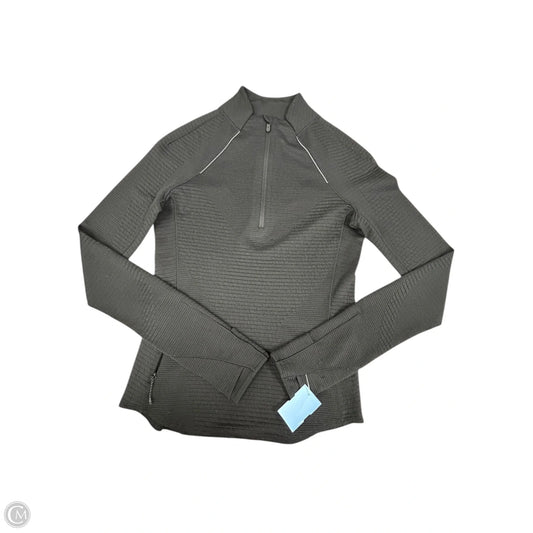 Athletic Top Long Sleeve Collar By Lululemon In Black, Size: 2