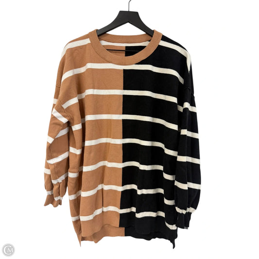 Sweater By Clothes Mentor In Black & Brown, Size: Xxl