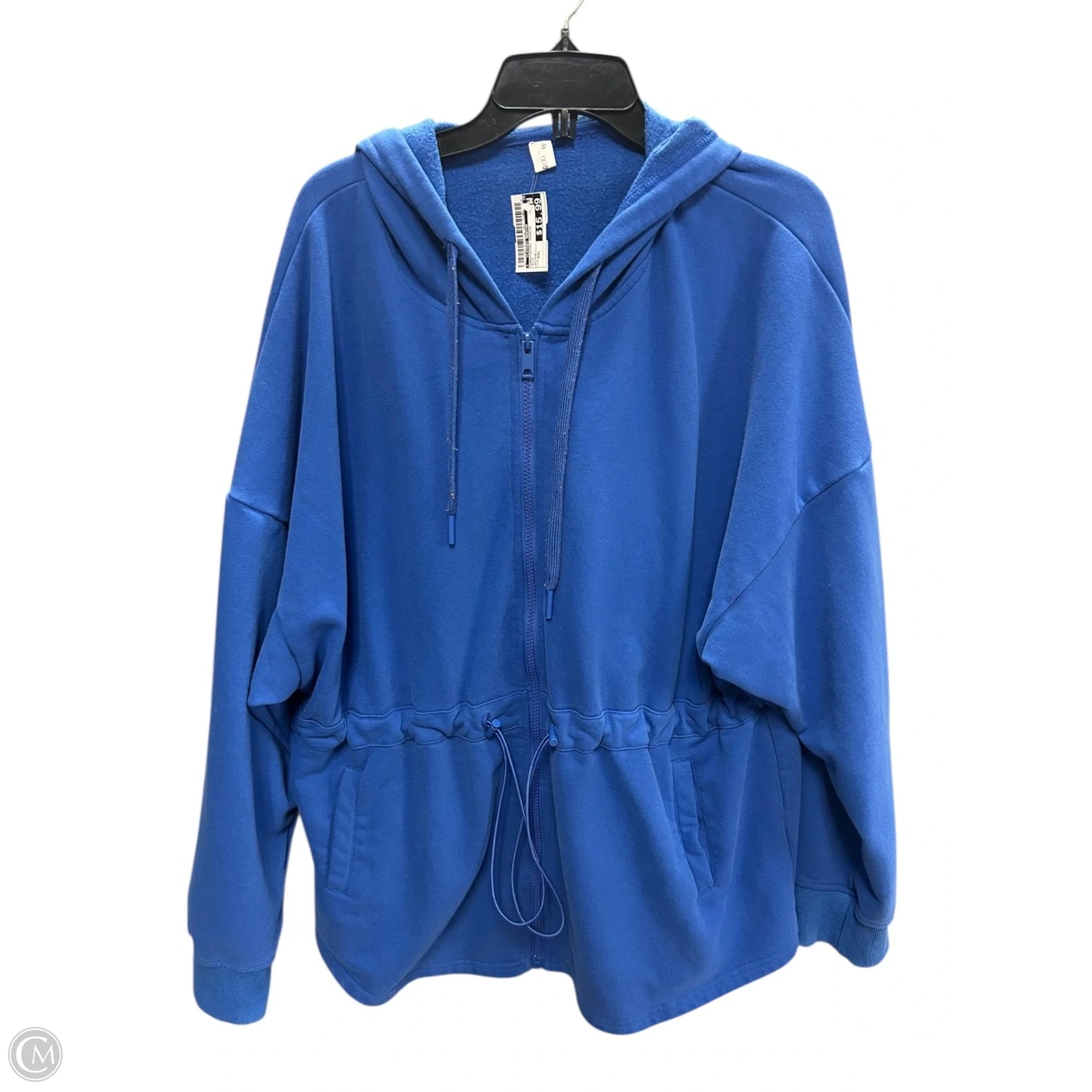 Sweatshirt Hoodie By Clothes Mentor In Blue, Size: Xxl