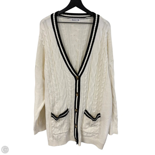 Sweater Cardigan By 89th And Madison In Cream, Size: 3x