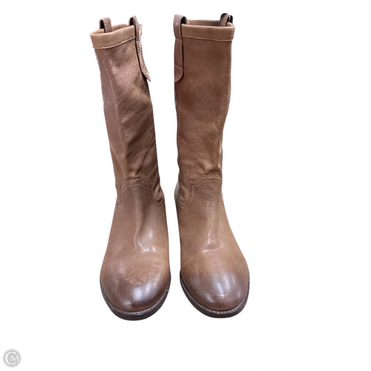 Boots Mid-calf Flats By Cma In Brown, Size: 7