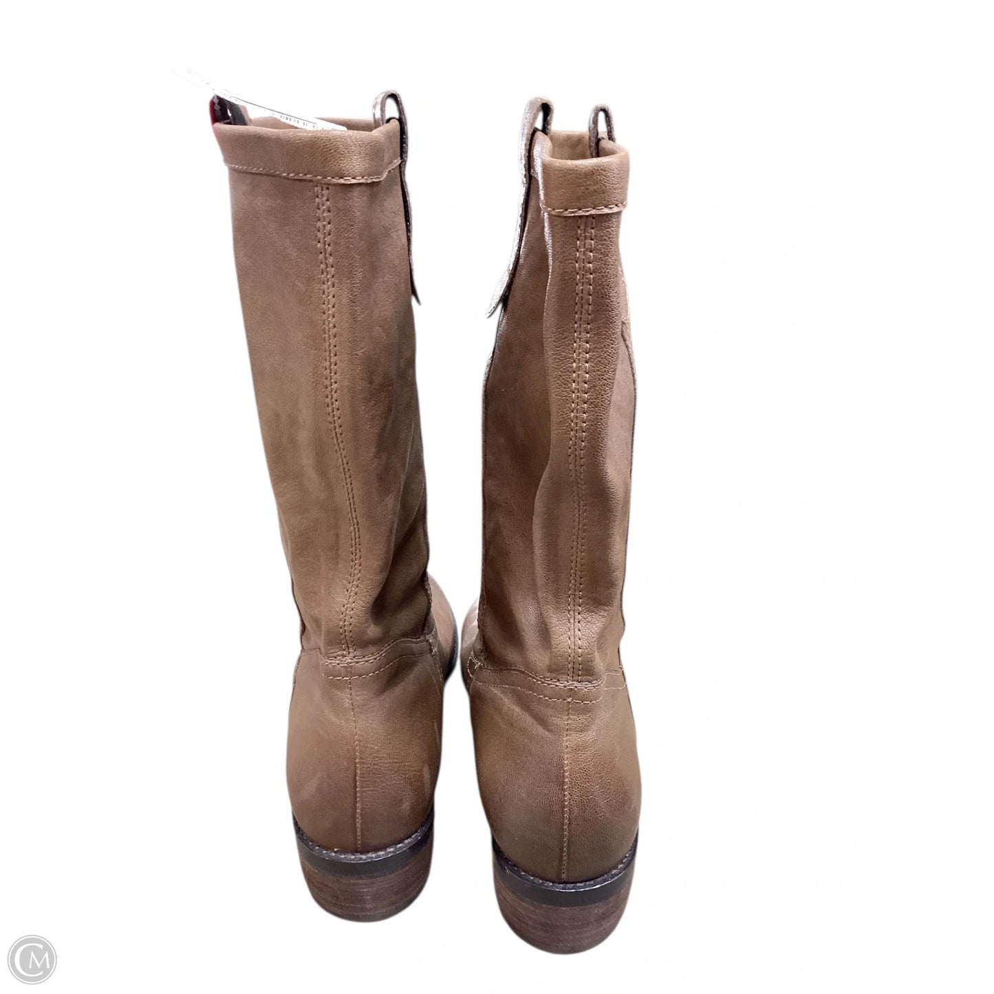 Boots Mid-calf Flats By Cma In Brown, Size: 7