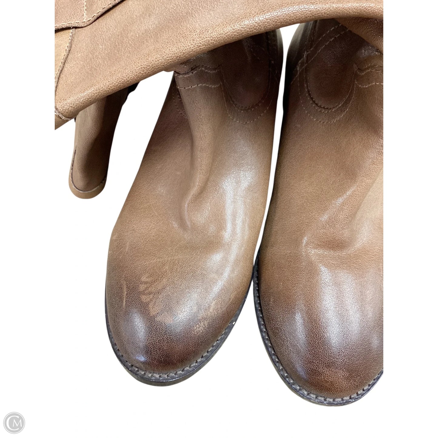 Boots Mid-calf Flats By Cma In Brown, Size: 7