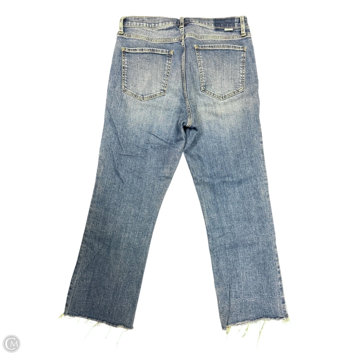 Jeans Cropped By Daze In Blue Denim, Size: 8