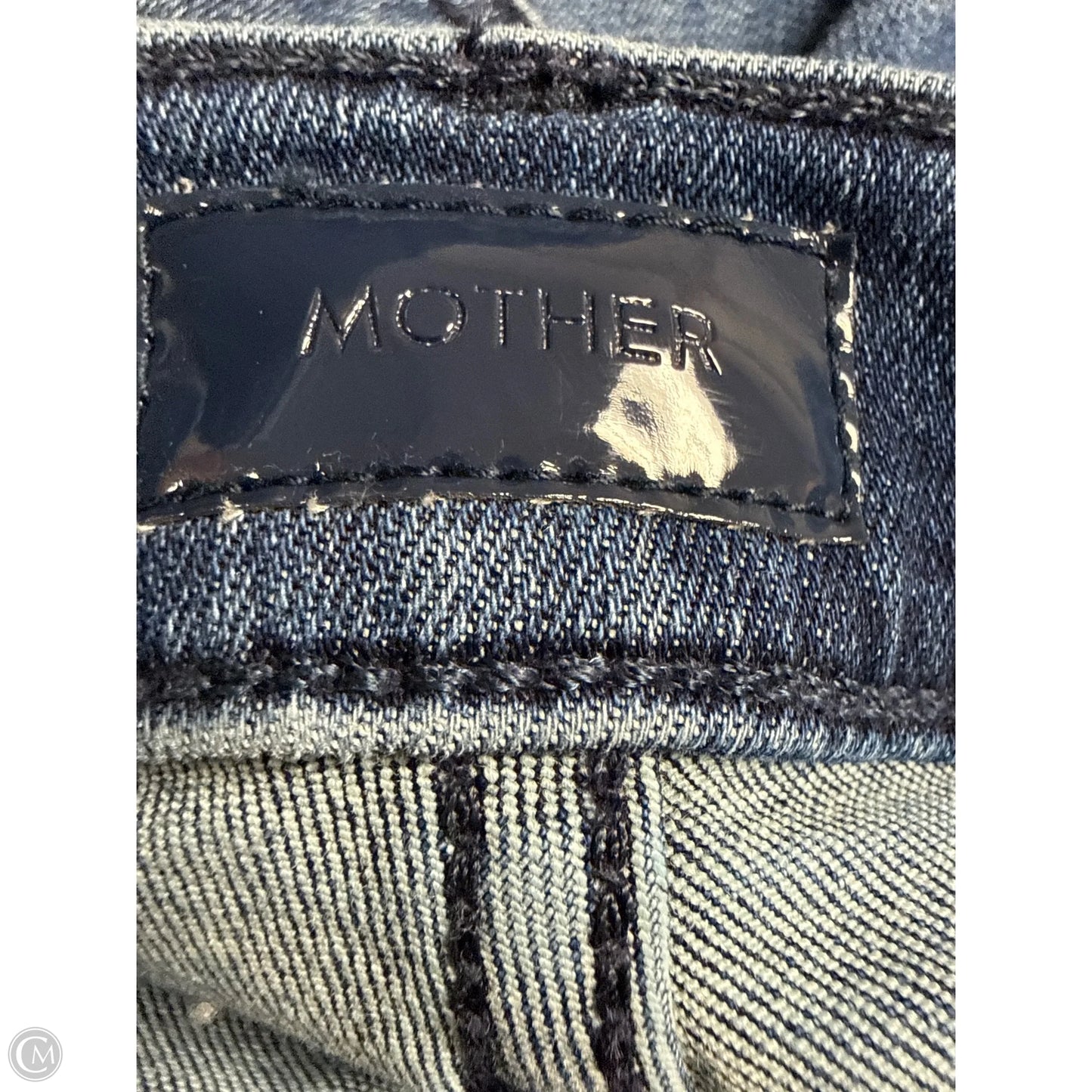 Jeans Straight By Mother In Blue Denim, Size: 6