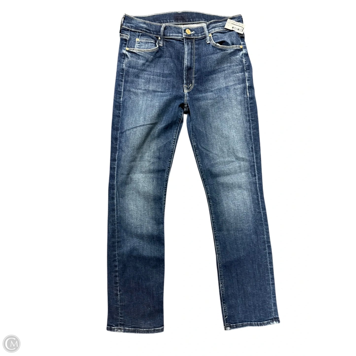 Jeans Straight By Mother In Blue Denim, Size: 6