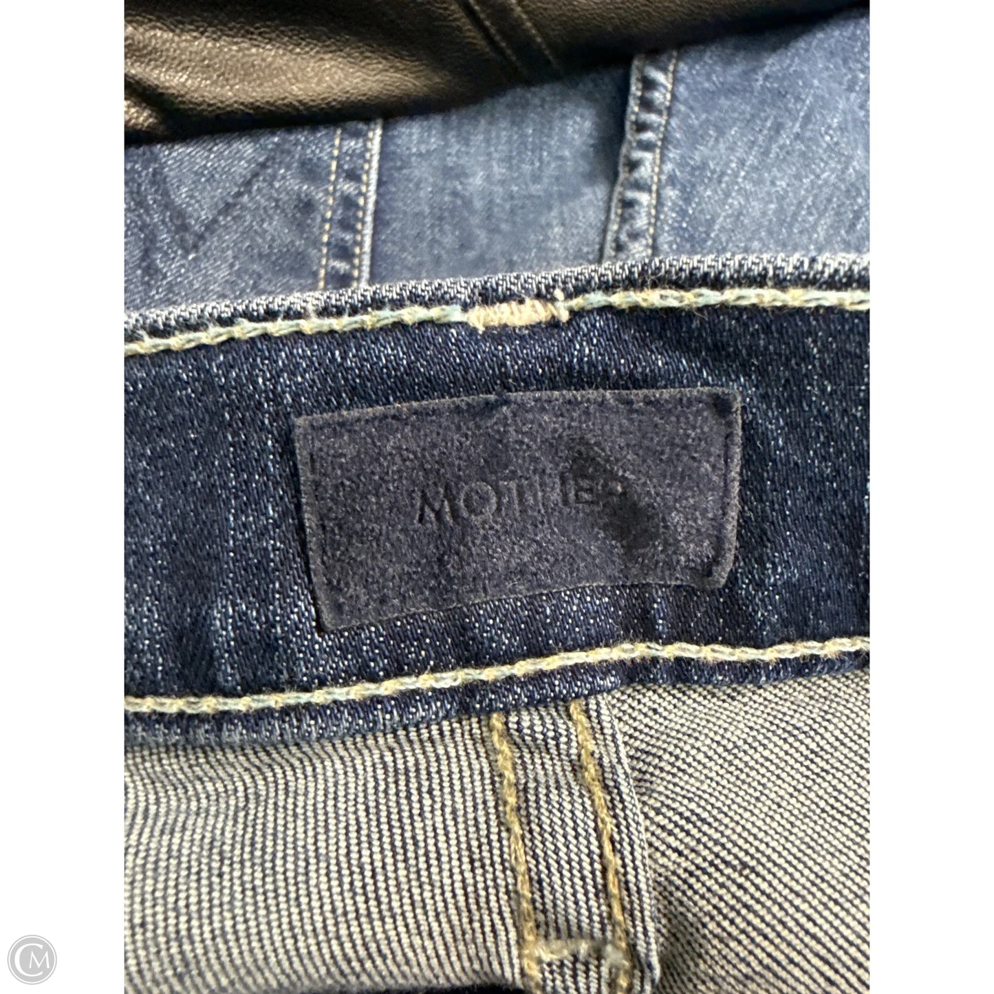 Jeans Straight By Mother In Blue Denim, Size: 6
