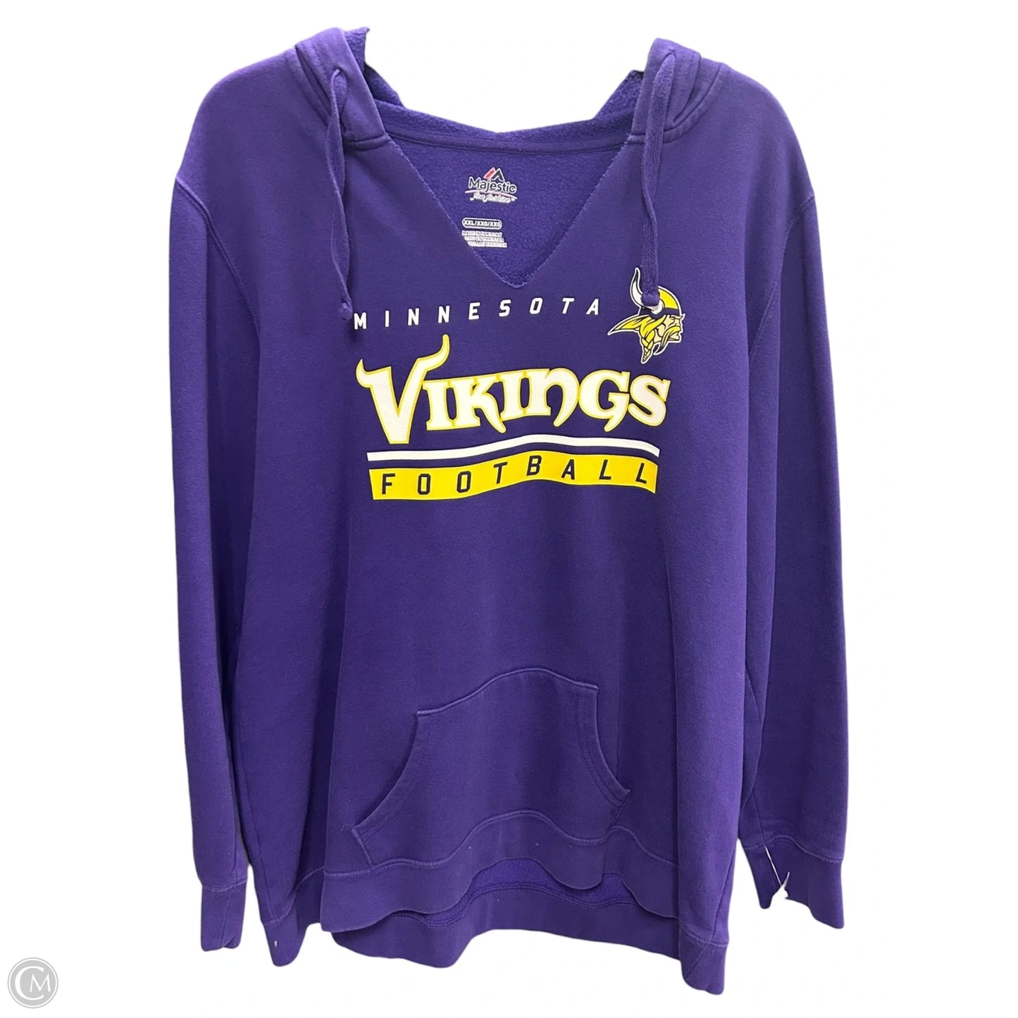 Sweatshirt Hoodie By Majestic In Purple, Size: Xxl