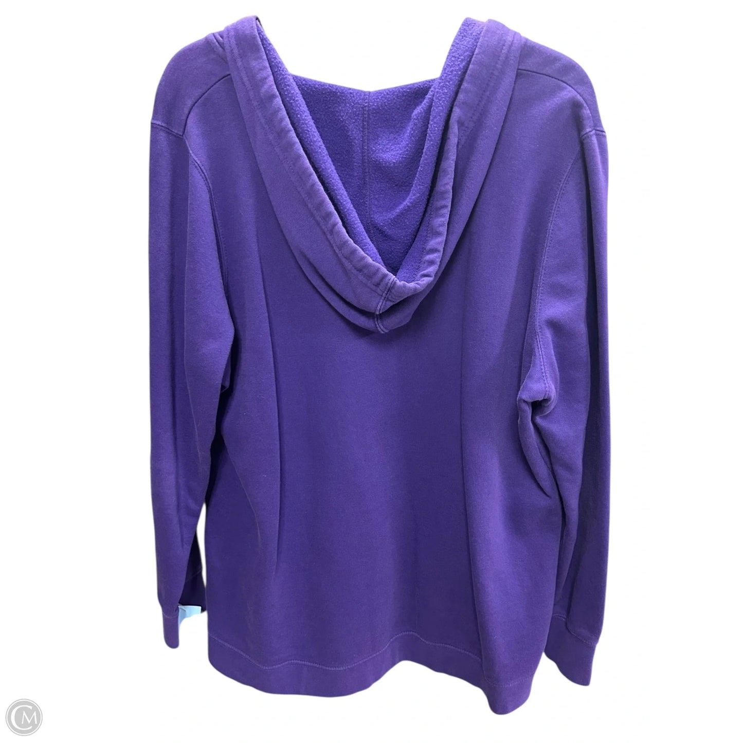 Sweatshirt Hoodie By Majestic In Purple, Size: Xxl