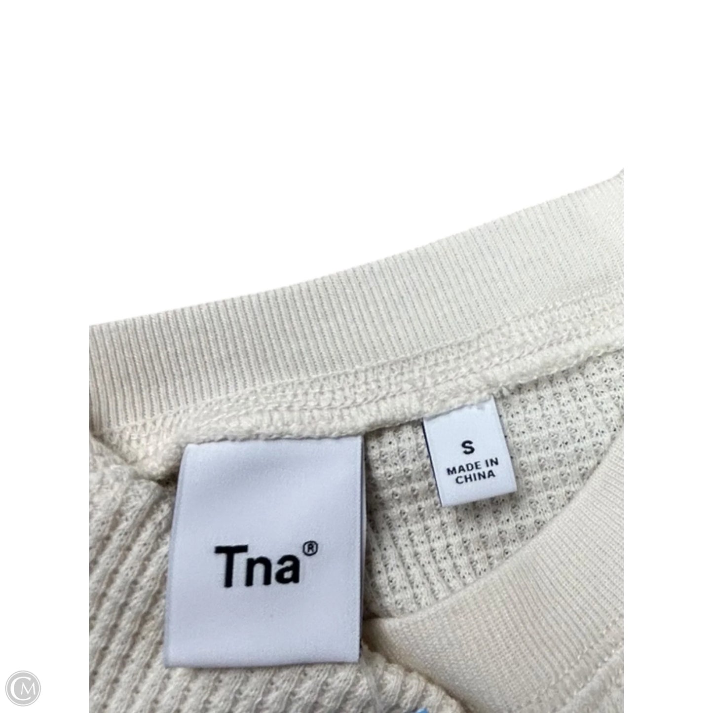 Top Long Sleeve By Tna In Ivory, Size: S