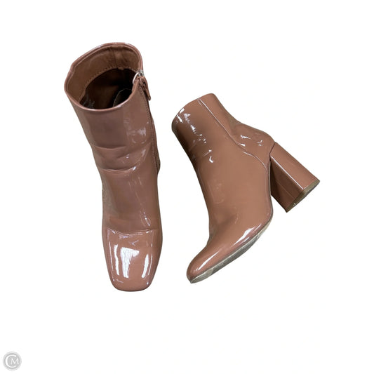 Boots Ankle Heels By Madden Girl In Brown, Size: 8.5