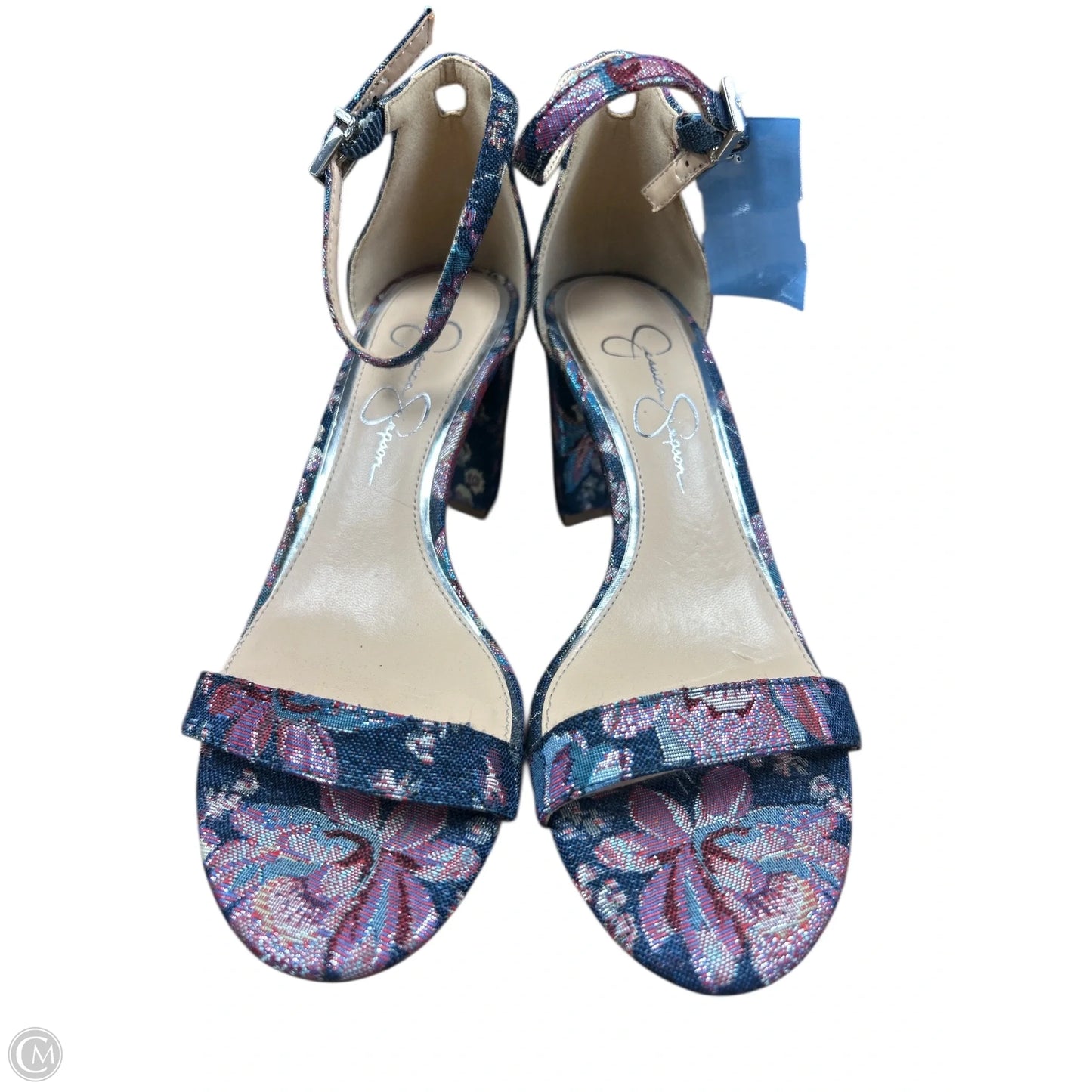 Shoes Heels Block By Jessica Simpson In Floral Print, Size: 6