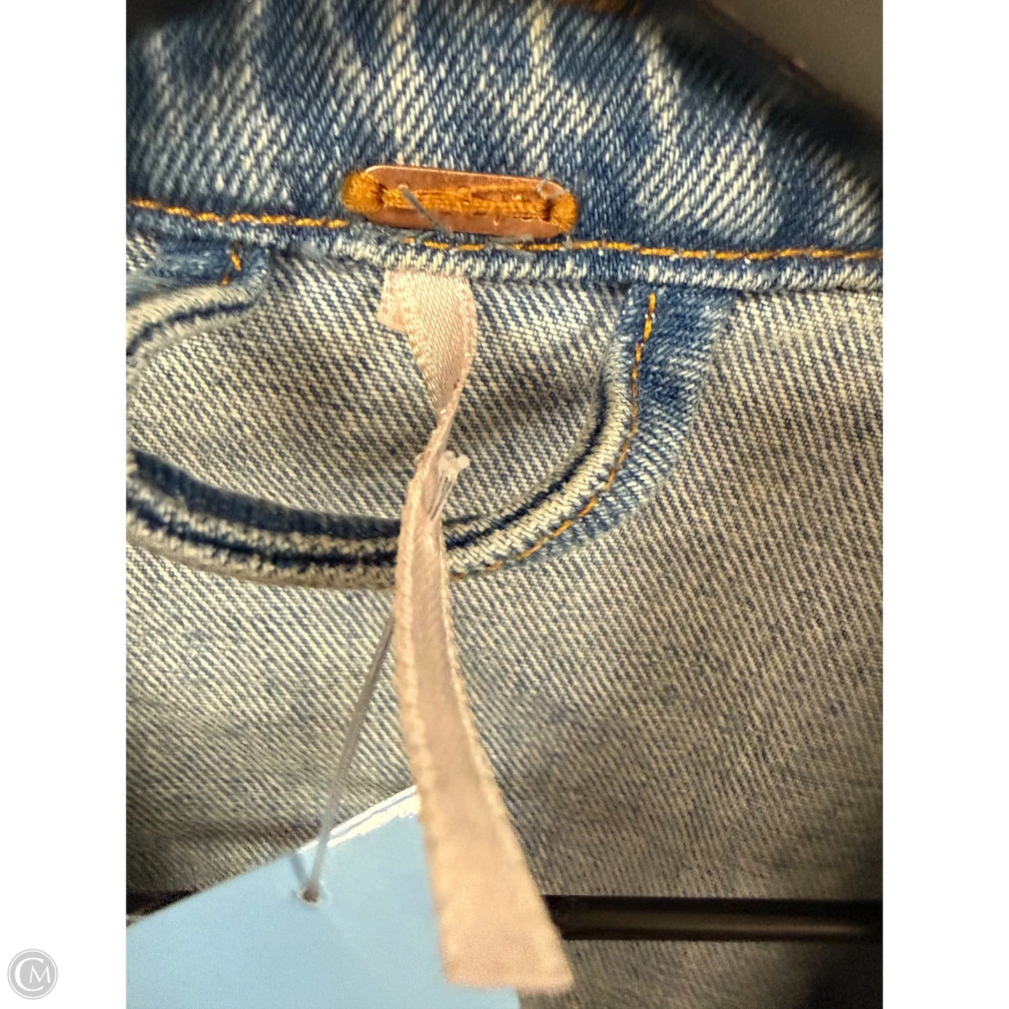 Jacket Denim By Free People In Blue Denim, Size: M