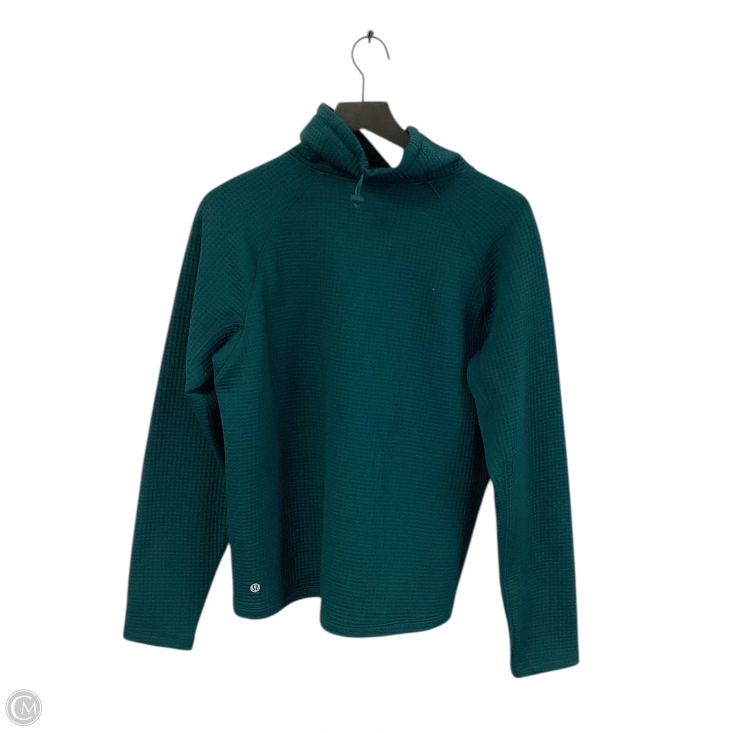 Athletic Top Long Sleeve Collar By Lululemon In Green, Size: 8