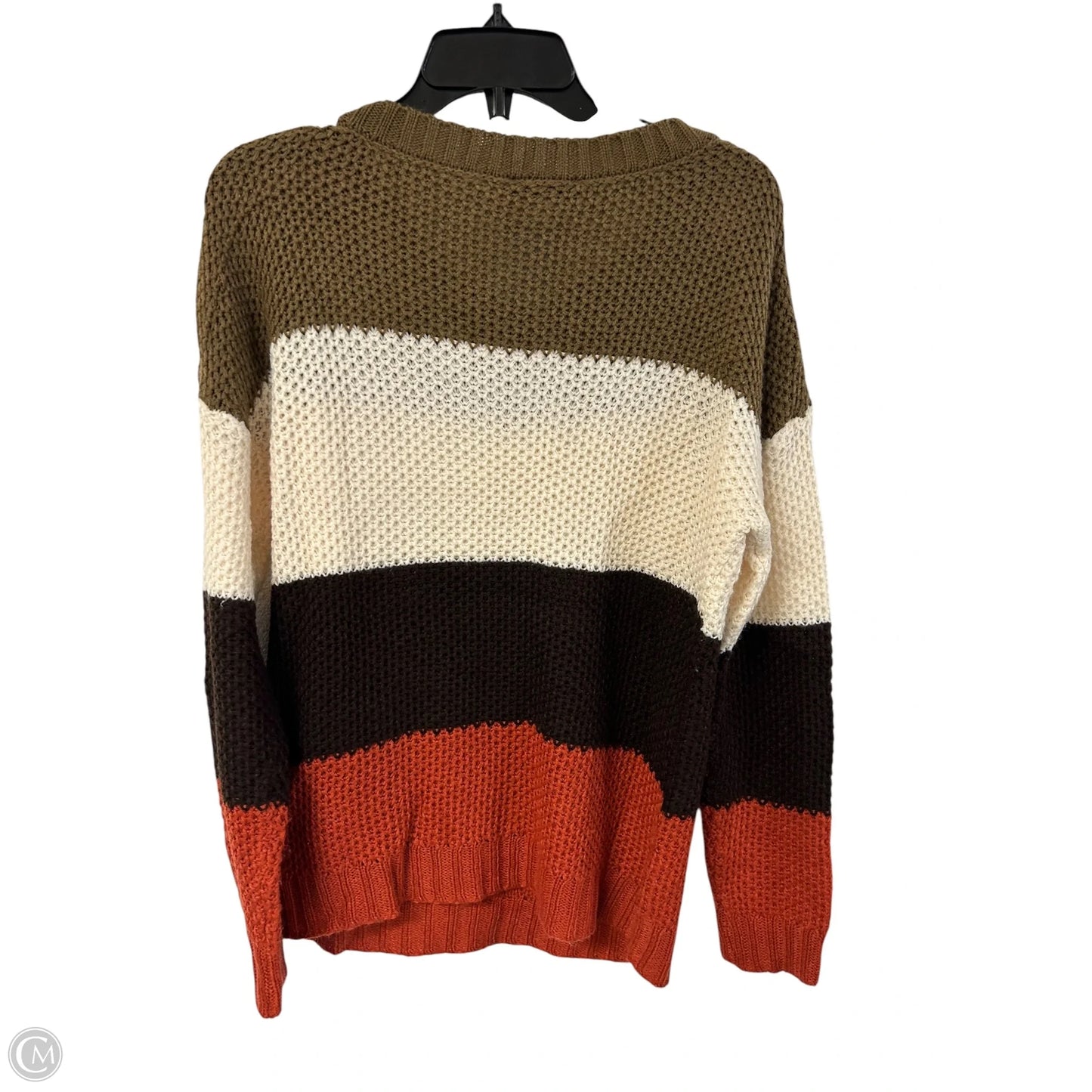 Sweater By Prettygarden In Brown & Cream, Size: M