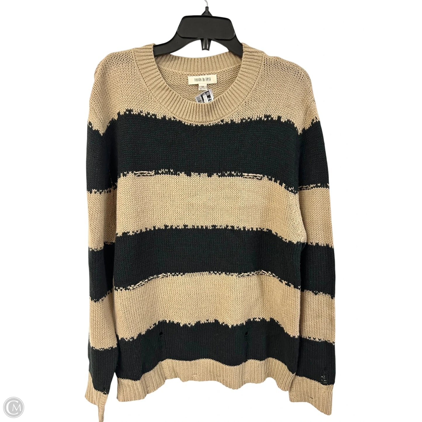 Sweater By Fashion On Earth In Black & Brown, Size: M