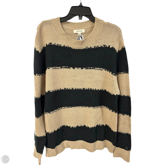 Sweater By Fashion On Earth In Black & Brown, Size: M